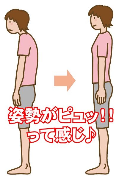 姿勢がピュッって感じ♪